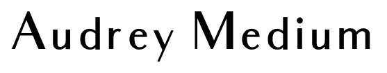 Audrey Medium font